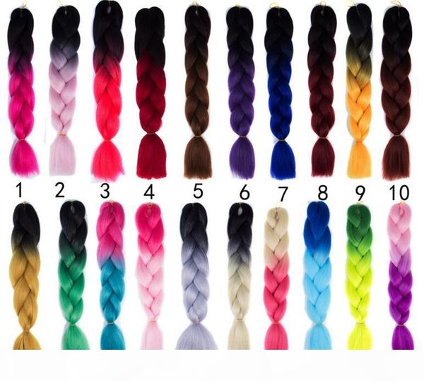 kanekalon ombre braiding hair synthetic crochet braids twist braids hair 24inch ombre two tone jumbo braid hair extension fast shipping, Black
kanekalon ombre braiding hair synthetic crochet braids twist braids hair 24inch ombre two tone jumbo braid hair extension fast shipping, Black