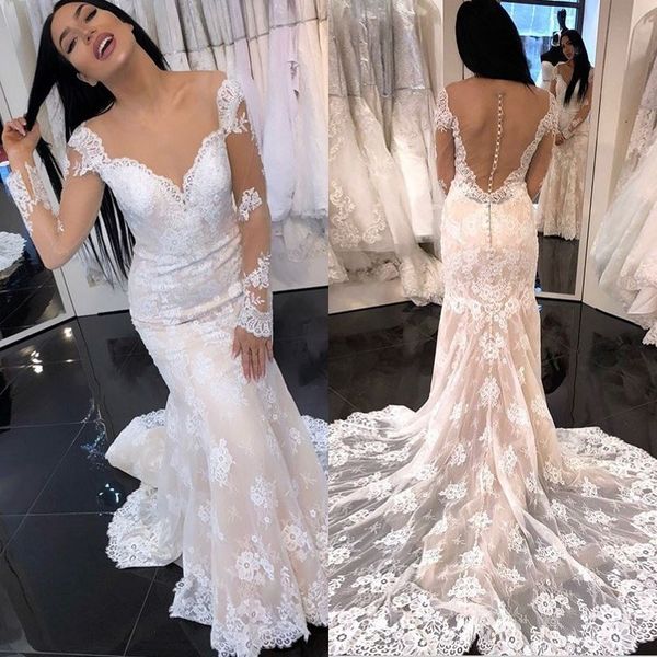 fabulous off the shoulder lace bohemian wedding dresses covered button long sleeve sweep train beach bridal gowns, White
fabulous off the shoulder lace bohemian wedding dresses covered button long sleeve sweep train beach bridal gowns, White