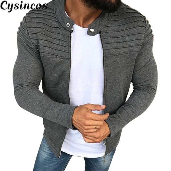 cysincos jacket men winter 2019 autumn streetwear windbreaker mens clothing pleats slim stripe raglan zipper long sleeve coats, Black;brown
cysincos jacket men winter 2019 autumn streetwear windbreaker mens clothing pleats slim stripe raglan zipper long sleeve coats, Black;brown