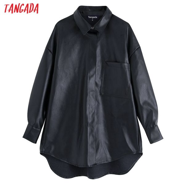 tangada women faux leather oversize shirts 2019 boyfriend style long sleeve vintage female pocket black pu blouses be34, White
tangada women faux leather oversize shirts 2019 boyfriend style long sleeve vintage female pocket black pu blouses be34, White