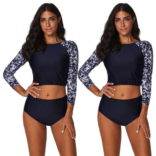 bikinis set womens two piece rash guard swimsuit floral long sleeve backless tankini lace-up crop sunscreen surfing beachwear
bikinis set womens two piece rash guard swimsuit floral long sleeve backless tankini lace-up crop sunscreen surfing beachwear