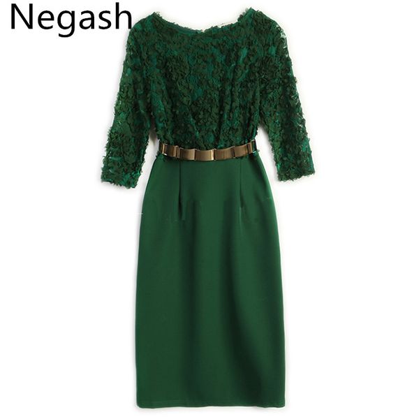 negash brand vestidos lace dress elegant women a line knee-length office slim party dresses autumn 2017 fashion elegant dress, Black;gray
negash brand vestidos lace dress elegant women a line knee-length office slim party dresses autumn 2017 fashion elegant dress, Black;gray