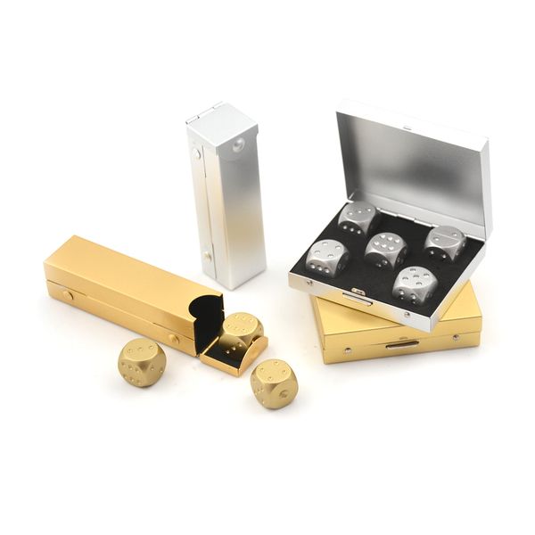 silver/golden aluminium alloy poker solid dominoes metal dice game portable dice poker party 5 pcs
silver/golden aluminium alloy poker solid dominoes metal dice game portable dice poker party 5 pcs
