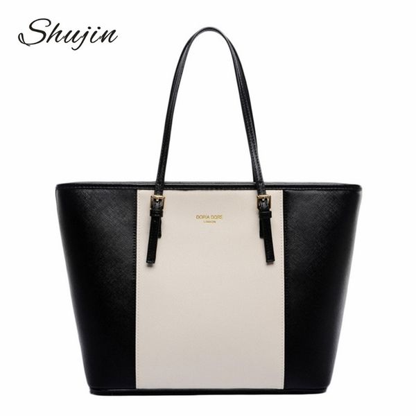 shujin2018 fashion women leather handbag brief shoulder bags white black large capacity luxury handbags tote bags design
shujin2018 fashion women leather handbag brief shoulder bags white black large capacity luxury handbags tote bags design