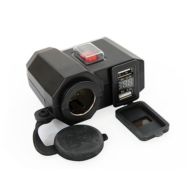 12v-24v dual usb motorcycle cigarette lighter socket waterproof led voltmeter adapter splitter power port led voltage display
12v-24v dual usb motorcycle cigarette lighter socket waterproof led voltmeter adapter splitter power port led voltage display
