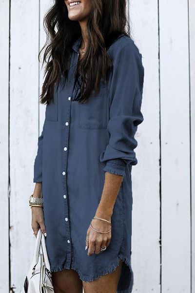 women designer denim blouses summer loose button tassel lapel neck shirts long sleeve ladies party street clothing, White
women designer denim blouses summer loose button tassel lapel neck shirts long sleeve ladies party street clothing, White
