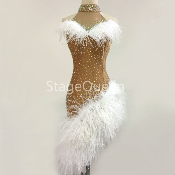 new latin dance dress bling rhinestones dresses for girls feather women latin competition dancewear salsa customizable, Black;red
new latin dance dress bling rhinestones dresses for girls feather women latin competition dancewear salsa customizable, Black;red