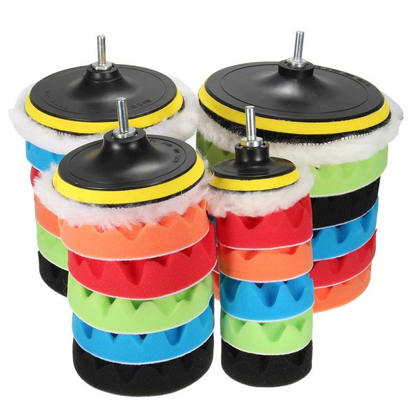 7pcs 3/5/6/7" high gross polishing waxing buffing pad sponge kit set for auto car truck boat polisher adhesive backer pad tools
7pcs 3/5/6/7" high gross polishing waxing buffing pad sponge kit set for auto car truck boat polisher adhesive backer pad tools