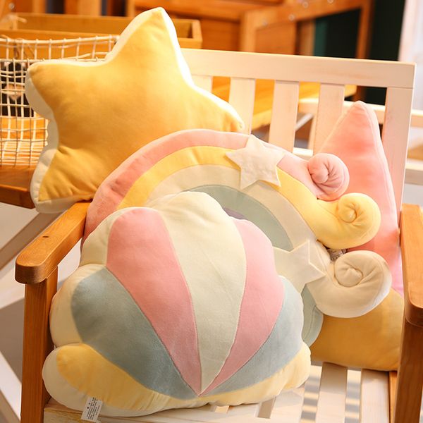 super soft rainbow series pillow fun plush toy creative pillow office soft party star moon cojines decorativos para sofa
super soft rainbow series pillow fun plush toy creative pillow office soft party star moon cojines decorativos para sofa