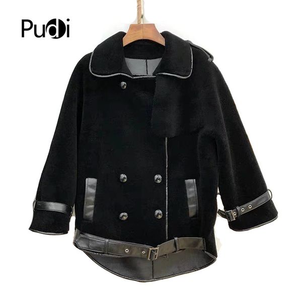 pudi women winer fur coat jacket real wool fur coats overcoat tx909, Black
pudi women winer fur coat jacket real wool fur coats overcoat tx909, Black