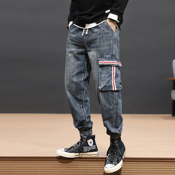 autumn fashion streetwear men jeans loose fit designer pockets cargo pants harem trousers hip hop jogger jeans men, Blue
autumn fashion streetwear men jeans loose fit designer pockets cargo pants harem trousers hip hop jogger jeans men, Blue