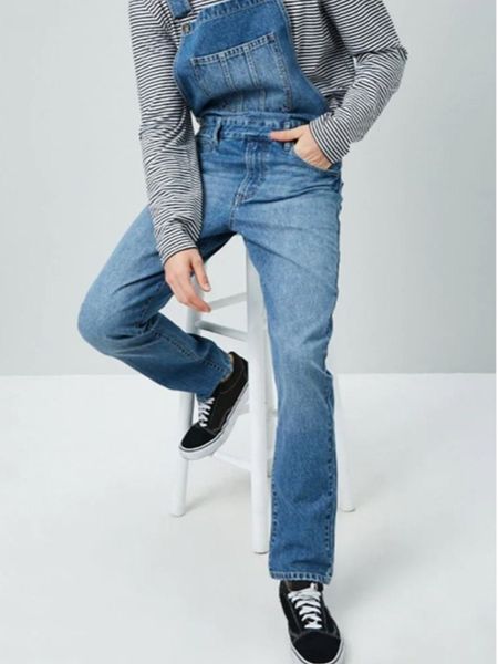 men's sport jeans pluse code jeans solid color denim loose casual work clothes jumpsuit suspenders, Blue
men's sport jeans pluse code jeans solid color denim loose casual work clothes jumpsuit suspenders, Blue