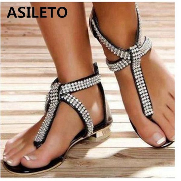 asileto shoes woman flat sandals crystal rhinestone glitter female summer shoes sandales femme flip flops sandalias mujer a1819, Black
asileto shoes woman flat sandals crystal rhinestone glitter female summer shoes sandales femme flip flops sandalias mujer a1819, Black