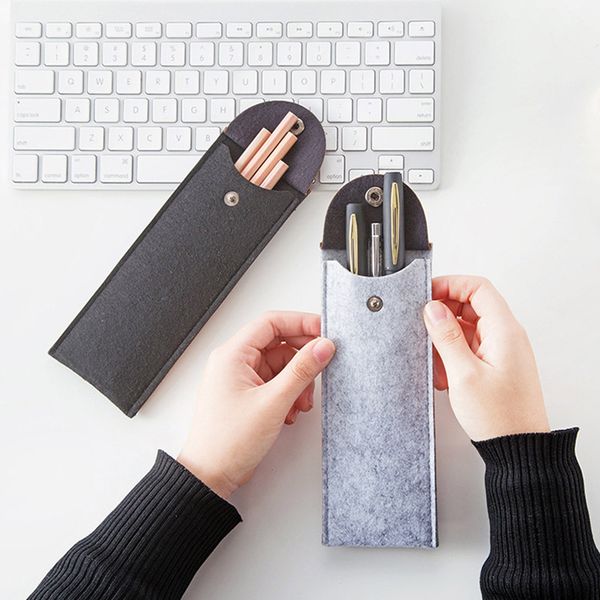 pen case felt black/gray pencil bags for boys gift creative zipper retro pencil case school supplies office stationery
pen case felt black/gray pencil bags for boys gift creative zipper retro pencil case school supplies office stationery