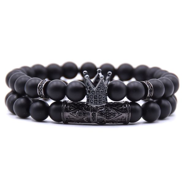 fashion empire crown bracelet set handmade black natural stone beads men braclet for male wrist band jewelry accessories homme
fashion empire crown bracelet set handmade black natural stone beads men braclet for male wrist band jewelry accessories homme