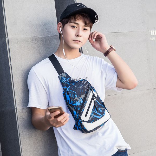 new men's printed shoulder bag stylish and portable crossbody bag practical reflective oxford cloth chest
new men's printed shoulder bag stylish and portable crossbody bag practical reflective oxford cloth chest
