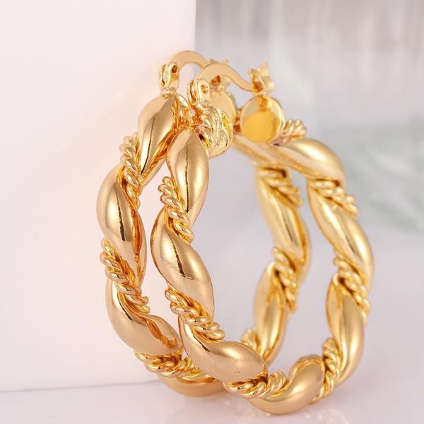 big twisted hoop earrings for women rose gold/gold color wedding earrings large vintage retro hoop statement jewelry, Golden
big twisted hoop earrings for women rose gold/gold color wedding earrings large vintage retro hoop statement jewelry, Golden