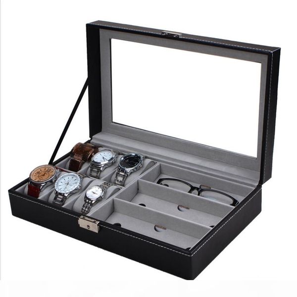 brand new pu watch boxes jewelry watch glasses display box glass window jewelry accessories storage organizer box brithday gifts, Black;blue
brand new pu watch boxes jewelry watch glasses display box glass window jewelry accessories storage organizer box brithday gifts, Black;blue