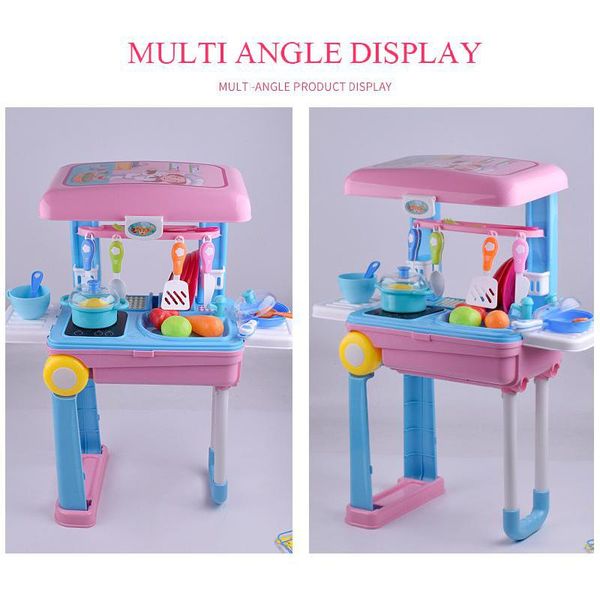 children simulation family kitchen toys accommodable electric lighting sound effects get married trolley case set girl's gifts
children simulation family kitchen toys accommodable electric lighting sound effects get married trolley case set girl's gifts