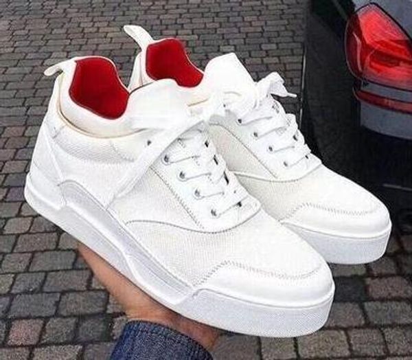 2018 (original box) red bottom men sneakers aurelien flat lovers genuine leather high casual flats red bottom luxury shoes size 91330, Black
2018 (original box) red bottom men sneakers aurelien flat lovers genuine leather high casual flats red bottom luxury shoes size 91330, Black