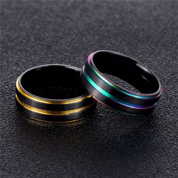 new black 316l stainless steel men finger rings multicolor gold color cool male rings gift wholesale, Silver
new black 316l stainless steel men finger rings multicolor gold color cool male rings gift wholesale, Silver