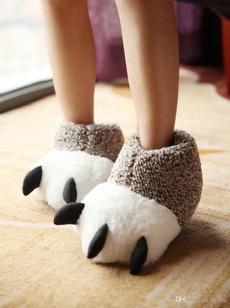 new personality fashion autumn and winter soft arctic velvet paw shoes cute bear claw plush explosion cotton slippers, Blue;gray
new personality fashion autumn and winter soft arctic velvet paw shoes cute bear claw plush explosion cotton slippers, Blue;gray