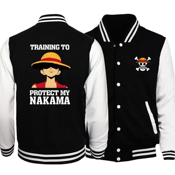 one piece baseball uniform 2019 autumn mens tracksuits fleece warm bomber jacket japan anime men coat fashion hip hop streetwear, Black;brown
one piece baseball uniform 2019 autumn mens tracksuits fleece warm bomber jacket japan anime men coat fashion hip hop streetwear, Black;brown