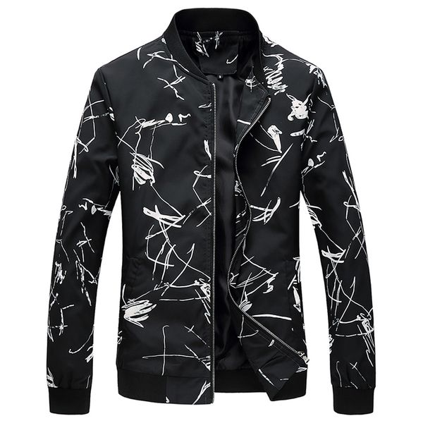 men's autumn and winter new jacket fat big size baseball jacket shirt sportswear printing stitching pocket black and white lines
men's autumn and winter new jacket fat big size baseball jacket shirt sportswear printing stitching pocket black and white lines