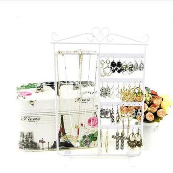 32 hole jewelry display stand holder earring display stand iron wall frame necklace holder accessories base storage dro 1pc c172, Black
32 hole jewelry display stand holder earring display stand iron wall frame necklace holder accessories base storage dro 1pc c172, Black