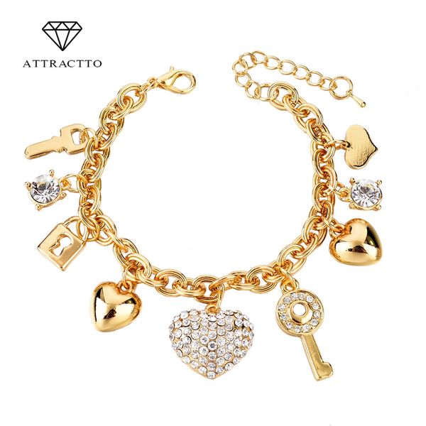 attractto love new arrival jewelry heart charm bracelets & bangles gold color bracelets for women pulseras bracelet sbr140221
attractto love new arrival jewelry heart charm bracelets & bangles gold color bracelets for women pulseras bracelet sbr140221