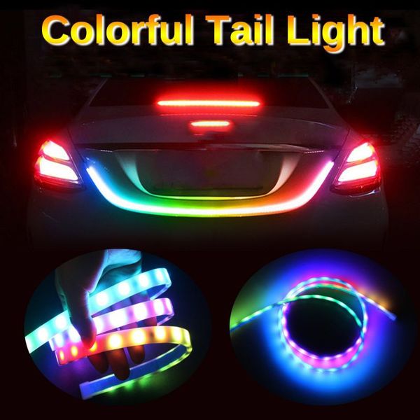 car additional slight dynamic streamer floating led strip 12v auto trunk tail brake running turn signal lamp seven color
car additional slight dynamic streamer floating led strip 12v auto trunk tail brake running turn signal lamp seven color