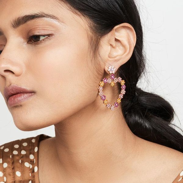 dvacaman romantic heart crystal earrings cute pink flower rhinestone big hoop earrings wedding wholesale jewelry valentines gift, Golden;silver
dvacaman romantic heart crystal earrings cute pink flower rhinestone big hoop earrings wedding wholesale jewelry valentines gift, Golden;silver