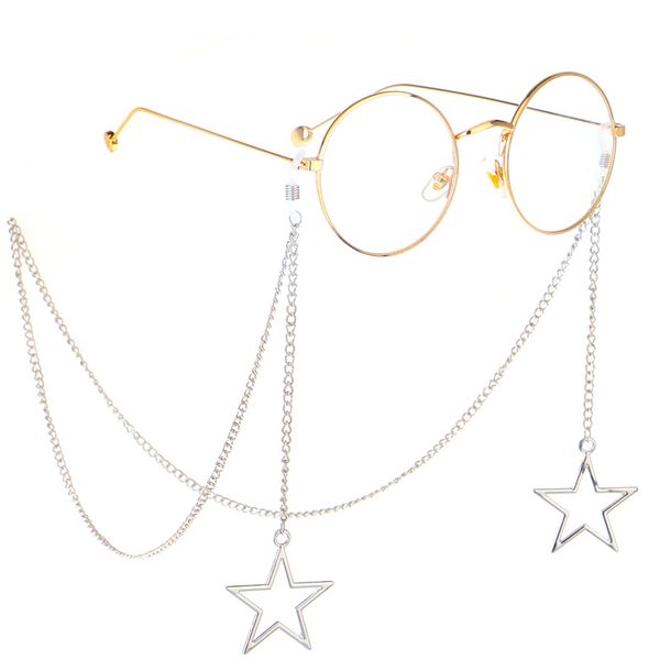 wholesale-new eyeglass chains hollow star sunglasses reading glasses chain eyewears cord holder neck strap rope, Silver
wholesale-new eyeglass chains hollow star sunglasses reading glasses chain eyewears cord holder neck strap rope, Silver