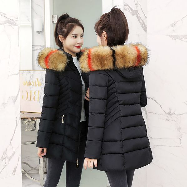 women's winter jacket long cotton padded parkas ladies fur collar plus size cotton jacket thick female winter clothes, Tan;black
women's winter jacket long cotton padded parkas ladies fur collar plus size cotton jacket thick female winter clothes, Tan;black