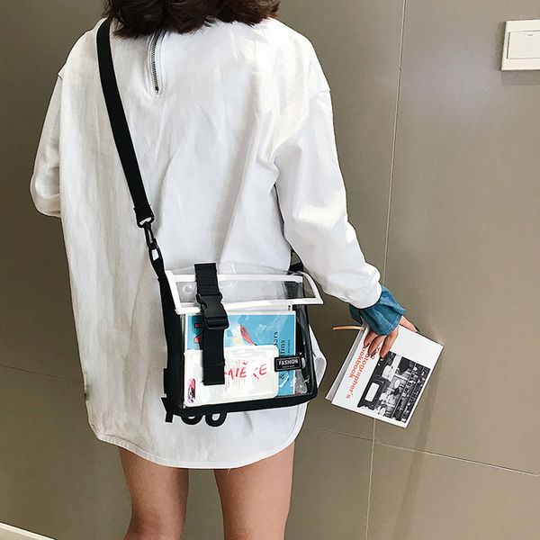 women transparent shoulder messenger bag fashion street personality versatile crossbody bags for women bolsa feminina #20
women transparent shoulder messenger bag fashion street personality versatile crossbody bags for women bolsa feminina #20