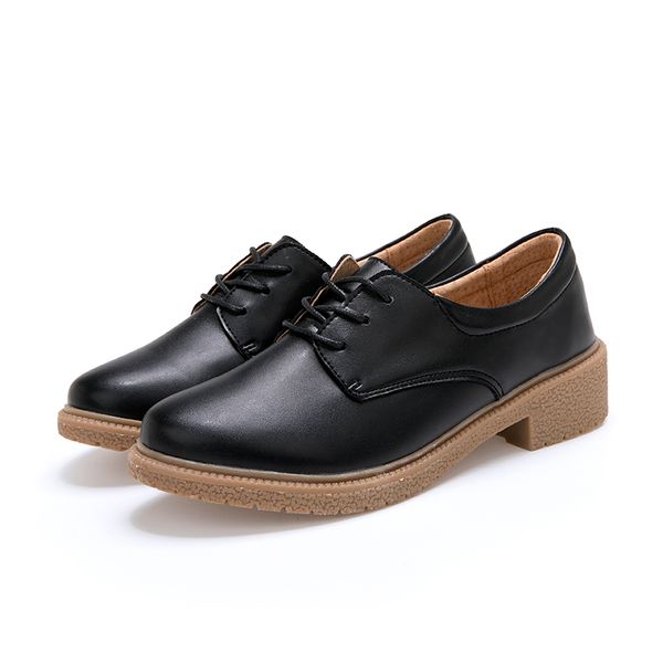 women flats new british style oxford shoes women casual lace up cowhide flats shoes female ladies, Black
women flats new british style oxford shoes women casual lace up cowhide flats shoes female ladies, Black