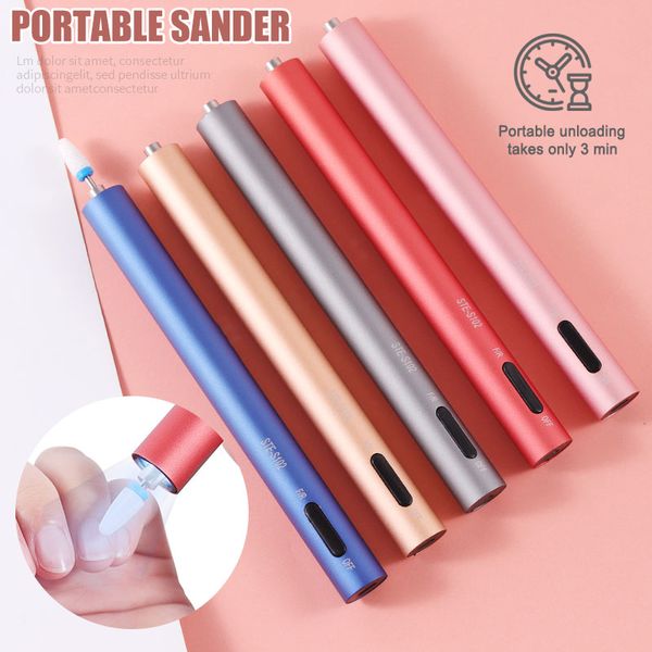 nail polishing machine electric usb rechargeable pen style nail drill machine with led light hb88, Silver
nail polishing machine electric usb rechargeable pen style nail drill machine with led light hb88, Silver