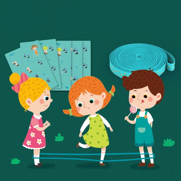 child elastic rubber jump rope toy game outdoor primary school student jump rubber band force many people jump rope toy
child elastic rubber jump rope toy game outdoor primary school student jump rubber band force many people jump rope toy