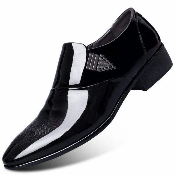 new leather shoes men formal wedding shoes dress business oxford shoes for men, Black
new leather shoes men formal wedding shoes dress business oxford shoes for men, Black