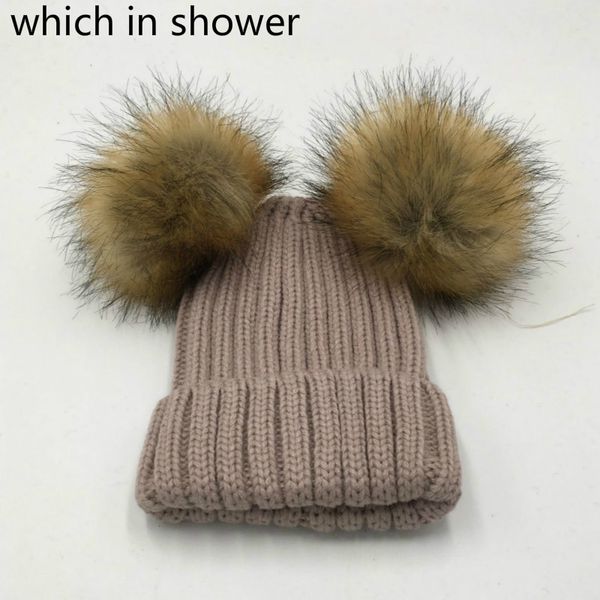 which in shower double faux raccoon fur pom pom thick warm hat two fur pompom women girls winter hats knitted bobble russian cap
which in shower double faux raccoon fur pom pom thick warm hat two fur pompom women girls winter hats knitted bobble russian cap