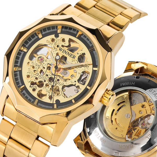 men luxury automatic self-wind mechanical watches stainless steel case gold band mechanical watch business casual skeleton watch, Slivery;brown
men luxury automatic self-wind mechanical watches stainless steel case gold band mechanical watch business casual skeleton watch, Slivery;brown