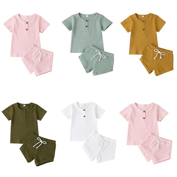 clothing sets citgeesummer 0-24m born baby boys girls ribbed knitted short sleeve t-shirts shorts bottoms tracksuits outfit, White
clothing sets citgeesummer 0-24m born baby boys girls ribbed knitted short sleeve t-shirts shorts bottoms tracksuits outfit, White