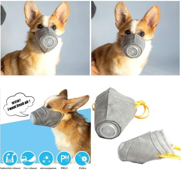3pcs/set pet mask dog muzzle smoke masks mouth mask dustproof anti-pm2.5 bite adjustable breathable grey dog training muzzle pet protective
3pcs/set pet mask dog muzzle smoke masks mouth mask dustproof anti-pm2.5 bite adjustable breathable grey dog training muzzle pet protective