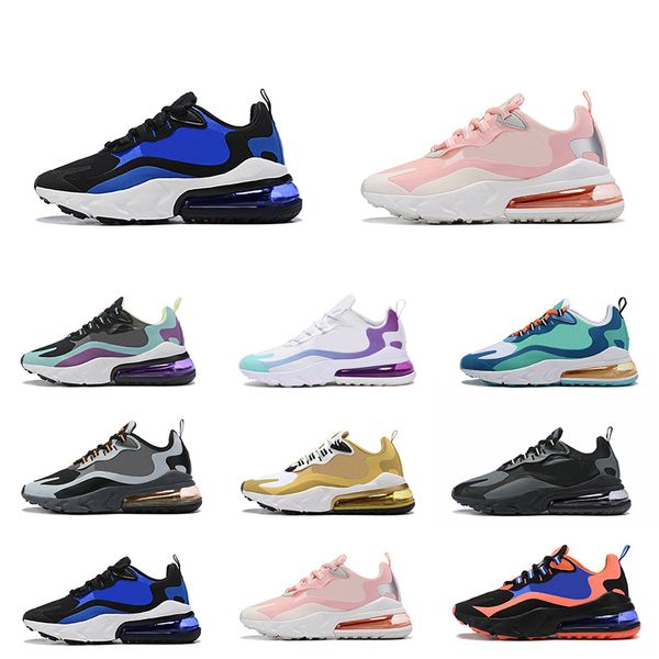 

2020 react mens running shoes bleached coral dusk purple grey and orange in my feels bauhaus triple black men women outdoor sports sneakers, White;red