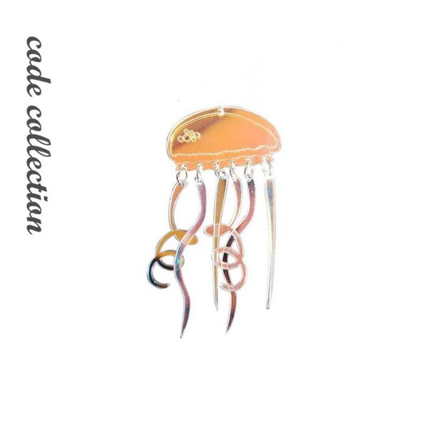 2020 acrylic brooches pins large size laser reflective jellyfish tassel lapel pin brooch bag button badge fashion jewelry gifts, Gray
2020 acrylic brooches pins large size laser reflective jellyfish tassel lapel pin brooch bag button badge fashion jewelry gifts, Gray