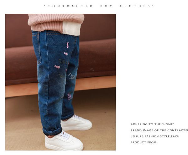 girls plus velvet jeans baby kids cartoon leggings winter children's clothes girl thickened loose trousers children denim pants, Blue
girls plus velvet jeans baby kids cartoon leggings winter children's clothes girl thickened loose trousers children denim pants, Blue