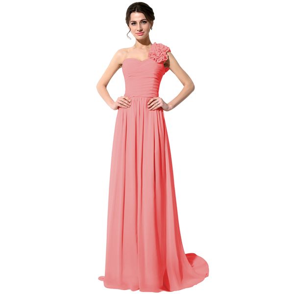 sd126 in stock one shoulder prom dresses chiffon floor length formal evening occasion party dreses under 30$, Red
sd126 in stock one shoulder prom dresses chiffon floor length formal evening occasion party dreses under 30$, Red