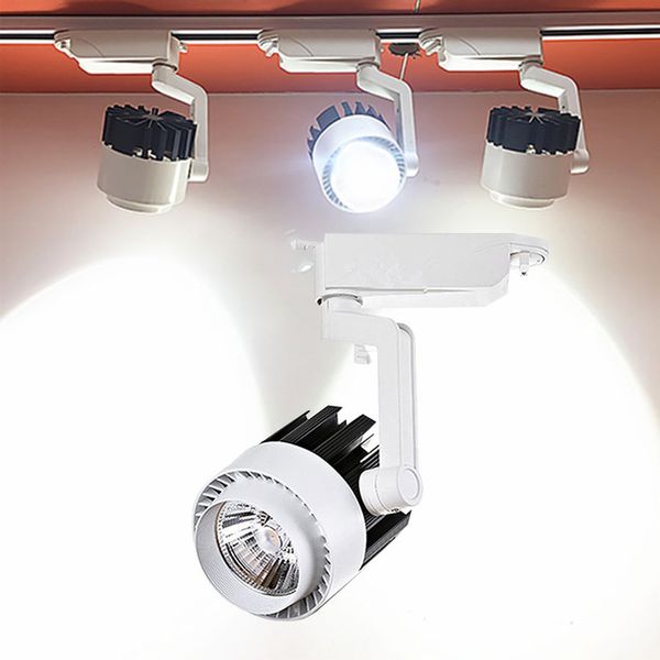 led track light track lighting 20w 30w cob lamp ceiling rail spot lamp clothing shop windows showroom exhibition
led track light track lighting 20w 30w cob lamp ceiling rail spot lamp clothing shop windows showroom exhibition