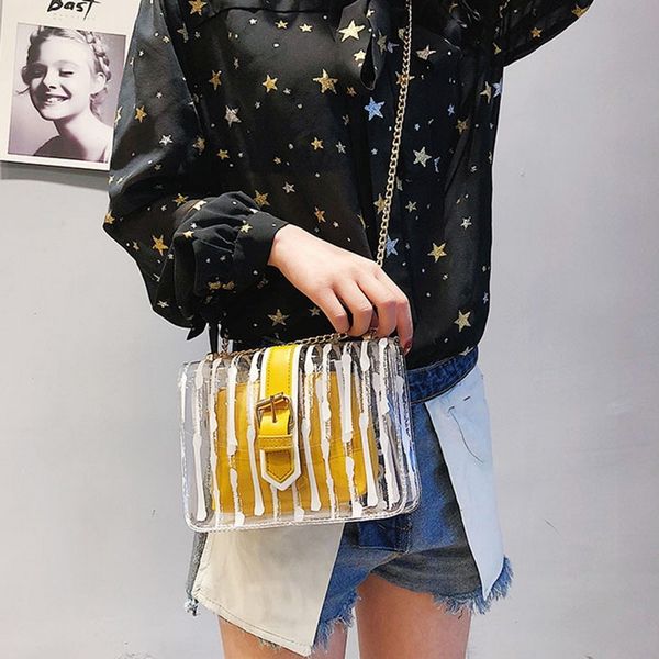 желе пляжная сумка лето конфеты цвет цепи женщины полосатый crossbody сумки прозрачный пвх сумки
желе пляжная сумка лето конфеты цвет цепи женщины полосатый crossbody сумки прозрачный пвх сумки