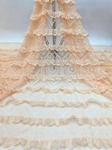 african lace fabric peach-red tulle lace embroidery nigerian french mesh fabric material for clothing 5 yards, Pink;blue
african lace fabric peach-red tulle lace embroidery nigerian french mesh fabric material for clothing 5 yards, Pink;blue